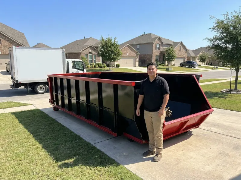 Residential Driveway-Safe Dumpster Delivery in Antonio, TX